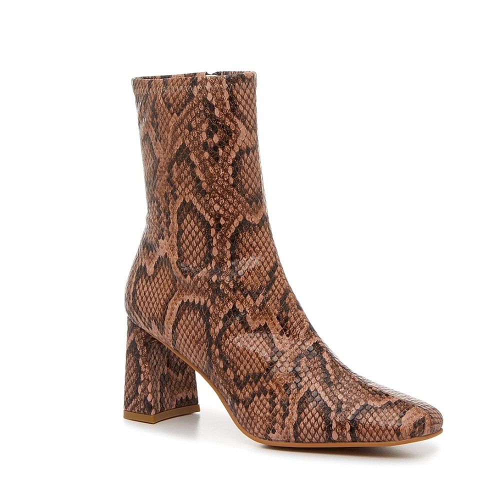 Steve Madden Harli Snakeskin Ankle Boot 8.5